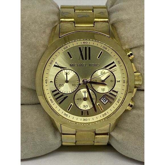 Michael Kors Runway MK5777 Men's Stainless Steel Analog Dial Quartz Watch RQ50 - Picture 2 of 12